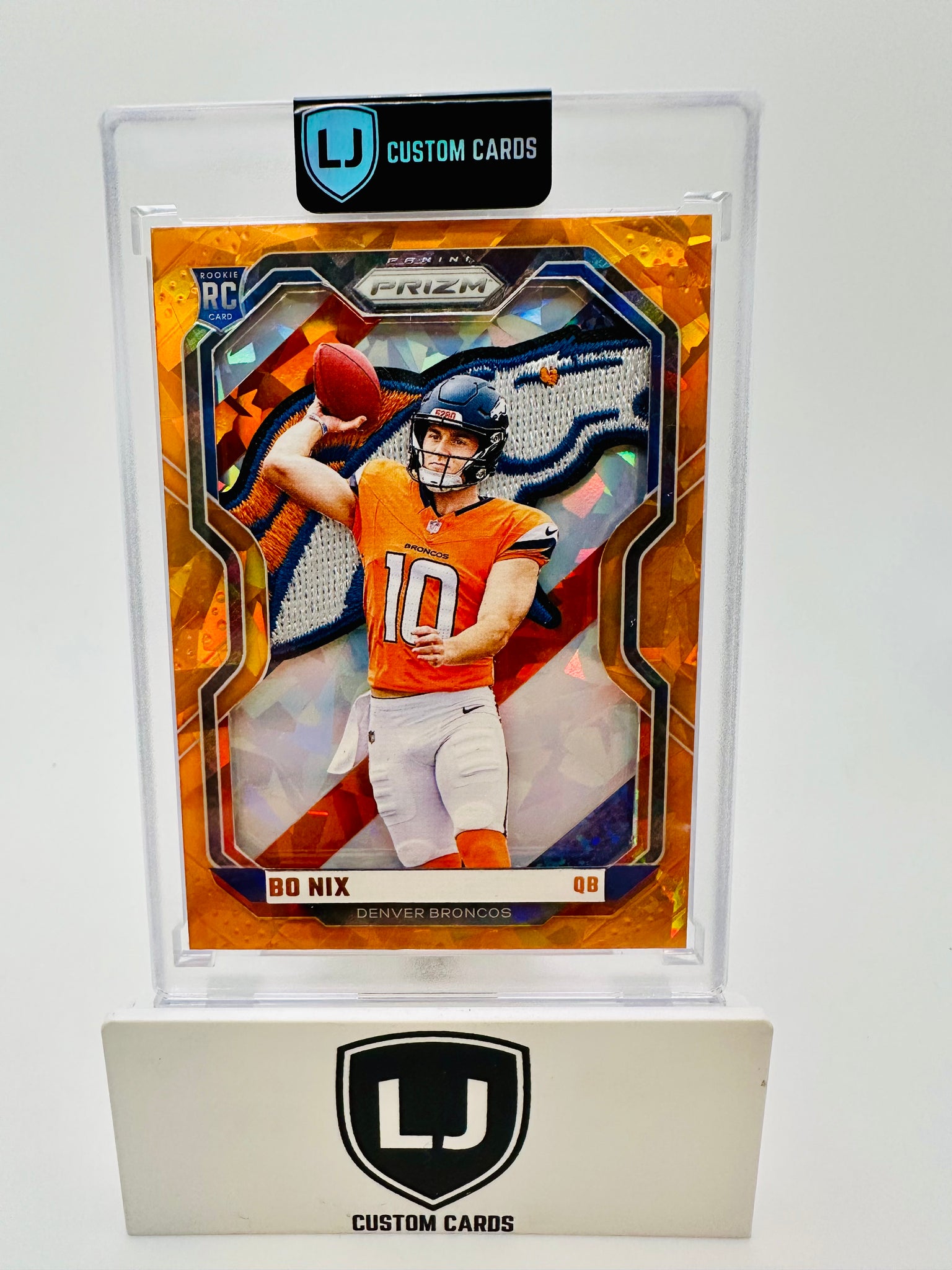 Bo Nix Orange Cracked Ice