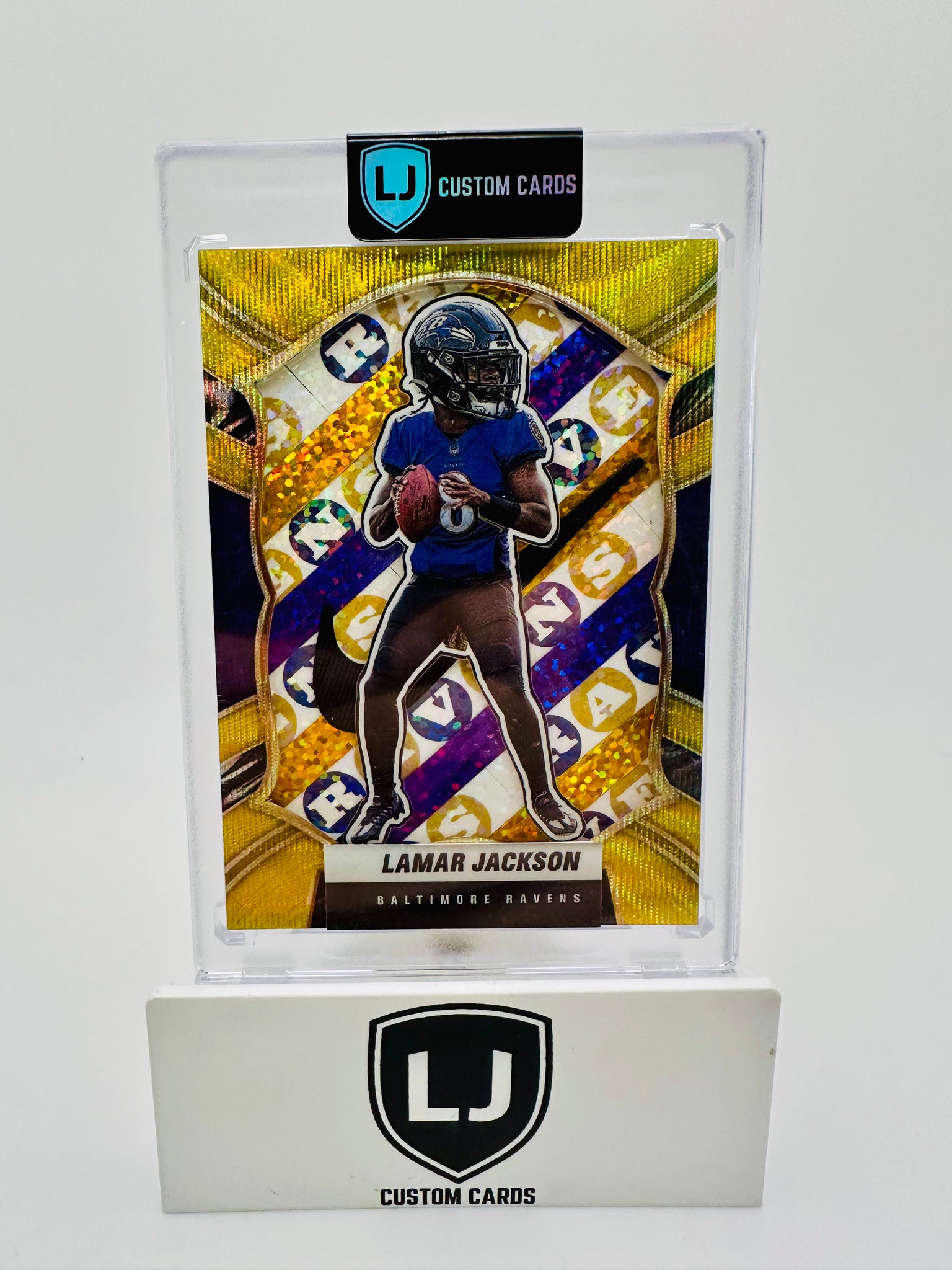 Lamar Jackson Gold Wave